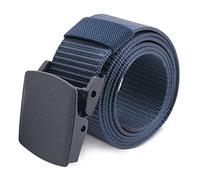 MIBANDERA Cintura di nylon leggera per uomo donna cintura militare tattica ad alta resistenza cintura con fibbia di liberazione rapida senza metallo, blu