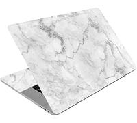 Mibbxea Adesivo per Laptop 15-15,6 Pollici, Pellicola in Vinile Riutilizzabile per Coprire Laptop da 13, 13,3, 14, 15,4 Pollici, Decorativo, Antigraffio, Impermeabile (069 Marmo Bianco)