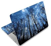 Mibbxea Adesivo per Laptop 15-15,6 Pollici, Pellicola in Vinile Riutilizzabile per Coprire Laptop da 13, 13,3, 14, 15,4 Pollici, Decorativo, Antigraffio, Impermeabile (009 Luce Di Luna Della Foresta)