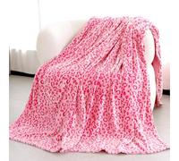 MIBOI Coperta calda rosa morbida leggera coperta morbida coperta coperta per letto
