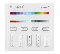 Miboxer Milight Controller MiLight 2,4 G 230 V 4 zone touch controller da parete T4 RGB+CCT per prodotti LED