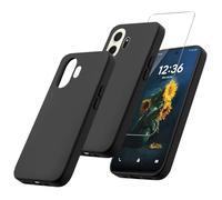 MIBZOR 2 in 1 Cover Compatibile con TCL NxtPaper 70 Pro 5G (6.9") Nero | e 1 Pezzi Vetro Temperato Pellicola Protettiva, Black Morbido Silicone Custodia Protettivo TPU Protezione Case