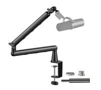mic arm parts, Braccio for microfono Supporto girevole a 360° con supporto da tavolo, microfono pieghevole con adattatore a vite da 3/8'' a 5/8'',for singing