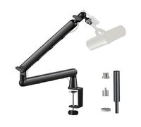 mic arm parts, Supporto for microfono universale con supporto da tavolo, braccio girevole, microfono pieghevole con adattatore a vite da 3/8'' a 5/8'',for singing(Extended version)
