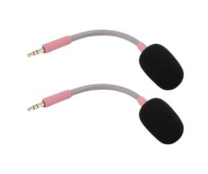 MIC ATERE, Microfono a Cuffia PCS QUALITÀ SOLASSA SOLAMENTO con Copertura di Spugna in Schiuma per la Sostituzione della Riparazione di Barracuda X (PINK)