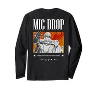 Mic Drop Backprint - Aesthetic Edgy Streetwear Maglia a Manica