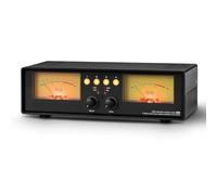 MIC+Line Dual VU Meter Sound Indicator, Audio Splitter Switcher Box with 4x Input/Output, RCA/Microfono Stereo Compatibile, per Studio/Home/Office, Modalità DB/ACG, Alimentazione USB 5V