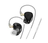 (MIC nero) Cuffie auricolari HIFI KZ ZEX Pro elettrostatiche + dinamiche + bilanciate,