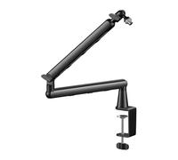 mic stand, Braccio for microfono professionale da studio a basso profilo con supporto for microfono regolabile for gestione dei cavi riser estesa for SM7B MV7 AM8 K688,parts(AK-55)