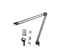 mic stand, Supporto for microfono di registrazione estensibileSupporto for braccio a forbice con braccio di sospensione con morsetto for montaggio su tavolo con clip for microfono,parts(GAZ-40 Black)