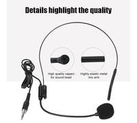 Mic Wireless UHF Mic con Morsetto/supporto Posteriore per un Facile Trasporto per L'insegnamento 'amplificatore Microfono di Eventi in Fase