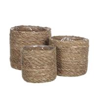 MICA DECORATIONS 83247 Basket, Pack of 3, Assorted Colours
