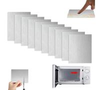 Mica per Microonde,10pcs Piastra di Mica,Foglio di Mica Universale Copertura di Guida,Piastra di Mica per Onde per Microonde,Forno a Microonde Piastre di Mica,Protezione per Forno a Microonde in Mica