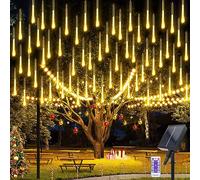 Micacorn Luci Della Pioggia di Meteore, 10 Tubo 240 LED Meteor Solari Luci di Natale con Telecomando, Impermeabile Doccia Pioggia Luci Stringa per Festa di Nozze Decorazione All'aperto