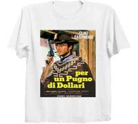 MICAOJI A Fistful of Dollars Italian Cool Vintage Poster T Shirt B289 White 3XL
