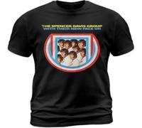 MICAOJI Cotton T Shirt The Spencer Davis Group with Their Face On Miller Anderson Black 3XL