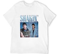 MICAOJI Emery Shakin Stevens Appreciation Tees Unisex Homage Throwback Stag Hen Do Funny2 Men's T Shirt White XL