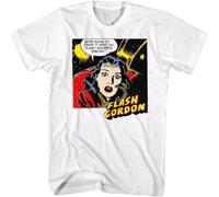 MICAOJI Flash Gordon 80's Movie Dale Arden We're Going to Crash Men's T Shirt White XXL
