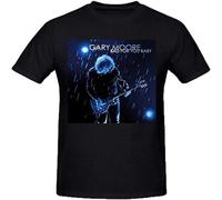 MICAOJI Gary Moore Bad for You Baby Men's Relaxed Fit Cotton Round Neck T Shirt Black XL