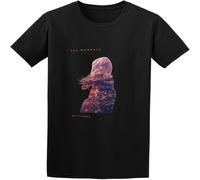 MICAOJI Men's Cotton Shirt The Wombats Glitterbug Graphic Short Sleeves Black M