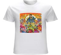 MICAOJI Men's Ma-Ssive at-Tack No Protection Man's Breathable T Shirt Casual Round Neck Easy Tee Soft Tee White XXL