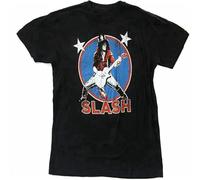 MICAOJI Men's Slash World On Fire Tour 2014 UK USA T Shirt Black L