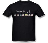 MICAOJI Men's The Binding of Isaac Who Am I Men T Shirt Printed Tee Top Camiseta Short-Sleeve Black XXL