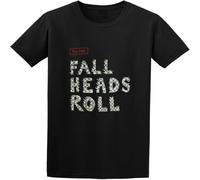 MICAOJI Men's The Fall Fall Heads Roll Punk T Shirt Black 3XL