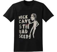 MICAOJI Nick Cave And The Bad Seeds T Shirt Men's Summer Crew Neck Tops Casual Short Sleeves Tee Black 3XL