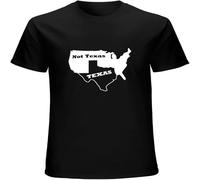 MICAOJI Texas Not Texas Secede Austin Dallas Oil Longhorn T Shirt for Men Black XL