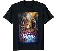 MICAOJI The Thing Horror Movie Retro Poster John Carpenter Unisex T Shirt Black XL