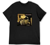 MICAOJI Tom Waits T Shirt Franks Wild Years Vinyl CD Cover Black XL
