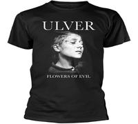 MICAOJI Ulver Flowers of Evil T-Shirt Graphic Top Printed Shirt Short Sleeve Mens Tee Black L