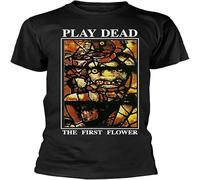 MICAOJI vdk The First Flower by Play Dead T-Shirt Casual Graphic Tops Black XL