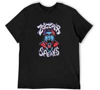 MICAOJI Zoltar Men T-Shirt Big Tom Retro Casual Graphic Tops Black L