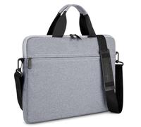 MicaYoung 14 15 Pollici Custodia per Laptop Borsa con Tracolla Custodia Protettiva Compatibile con MacBook ASUS HP Surface Dell Chromebook, Grigio