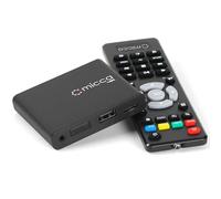 Micca Lettore Multimediale 4K Ultra-HD per USB e MicroSD, Riproduzione Automatica, Supporto H.265/HEVC, H.264/AVC, MP4, MKV, MP3, JPG, Uscita HDMI 4K e AV Analogico, Segnaletica Digitale