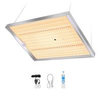 MICCYE Lampada per Piante 100W Dimmerabile Luce di Coltivazione a Spettro Completo con 450 LEDs Lampada per Coltivazione con Timer 4/8/12 Ore Grow Light