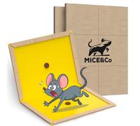 Mice&Co 2X Trappola per Topi e Ratti XXL - Tavoletta Adesiva Professionale con Colla Extra Forte | Maxi Trappole per Topi Grandi, Senza Veleno