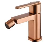 MICE - Rubinetto monocomando in ottone per bidet - Rubinetteria WC - Rubinetteria bagno di bide - Rubinetto Igienico per acqua fredda/calda oro rosa spazzolato BDR001-2ORC
