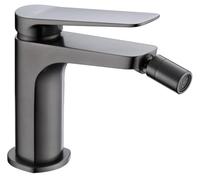 MICE - Rubinetto monocomando per bidet in ottone - Rubinetto per wc adatto per acqua fredda/calda - Rubinetto igienico Colore Black Gun Metal BDN047-2BGM Serie Napoli