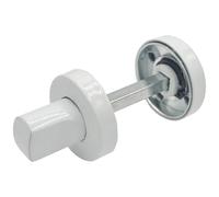 MICEL - 10969 - Mulinello con sblocco, con sistema antipanico, con viti e chiave a brugola, in acciaio inossidabile, bianco, 35 x 35 x 35 mm