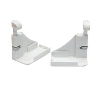 MICEL - 92137 - Set di ganci per zanzariera in nylon, finitura bianca, 2 pezzi, 52,5 x 30 x 60 mm