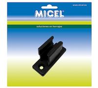 MICEL - 92554 - Morsetto di fissaggio per manovella per tenda da sole, per ancoraggio a parete, colore: nero, 18,7 x 25,5 x 48,5 mm