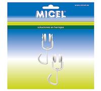 MICEL - 92577 - Puleggia per tenda latetrale della tenda, 2 pezzi, per cuscinetti interni, colore: bianco, 18,5 x 18 x 56 mm