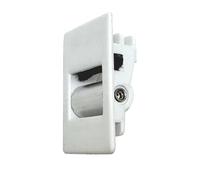 MICEL - 92685 - Guida per nastro per tapparelle, due fessure con rullo metallico, per nastri da 18 e 20 mm, in polipropilene, finitura bianca, 30 x 45 x 15 mm
