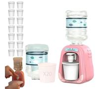 Micellar Water Dispenser, Mini Water Dispenser for Makeup, Automatic Makeup Remover Dispenser, Cute Micellar Water Dispenser Push Down, Fun Monomer Cosmetic Containers Travel (Pink)