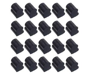 MICFENY 20Pcs Euphonic/Tuba/Horn Pad Sostituzione Valvole Rotanti Silicone Buffering Stop Rumore Resistente Pad Silicone