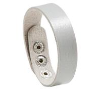 MICFENY Bracciale in pelle regolabile scorrevole chiusura adatta 14 22 centimetri polso elegante PU materiali moda unisex gioielli accessorio