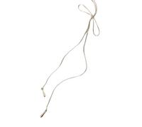 MICFENY Elegante collana lunga con ciondolo a forma di fiocco, collana moderna adatta per varie occasioni